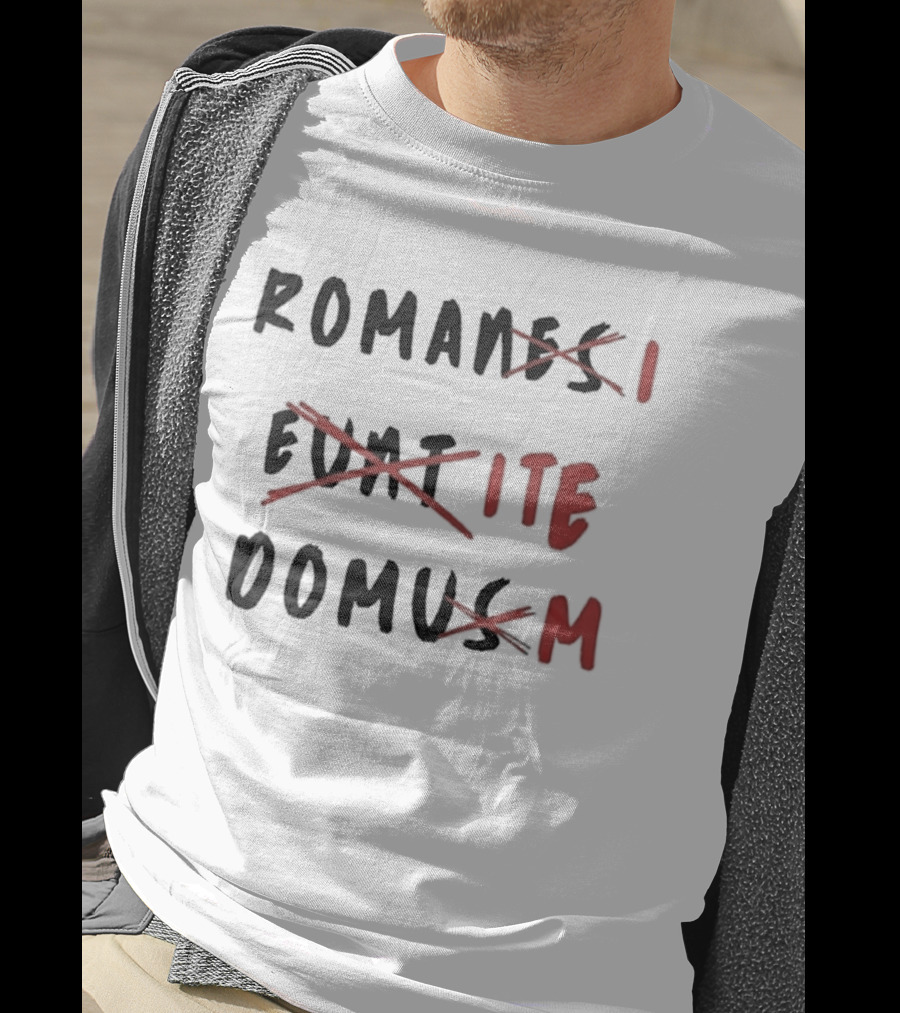 Romans Go Home Life Of Brian Corrected Latin Graffiti T-Shirt