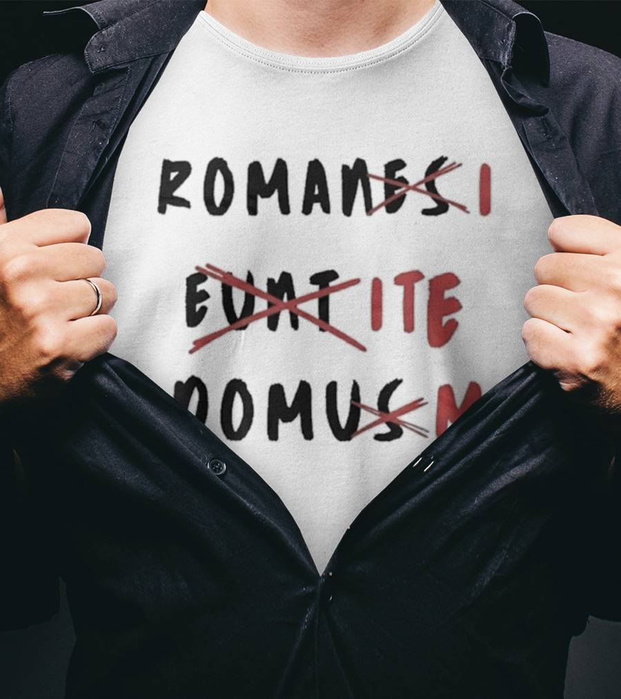 Romans Go Home Life Of Brian Corrected Latin Graffiti T-Shirt