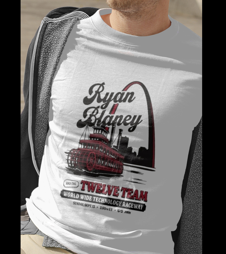 Ryan Blaney Twelve Team World Wide Technology Raceway St. Louis Arch September 13 2026 T-Shirt