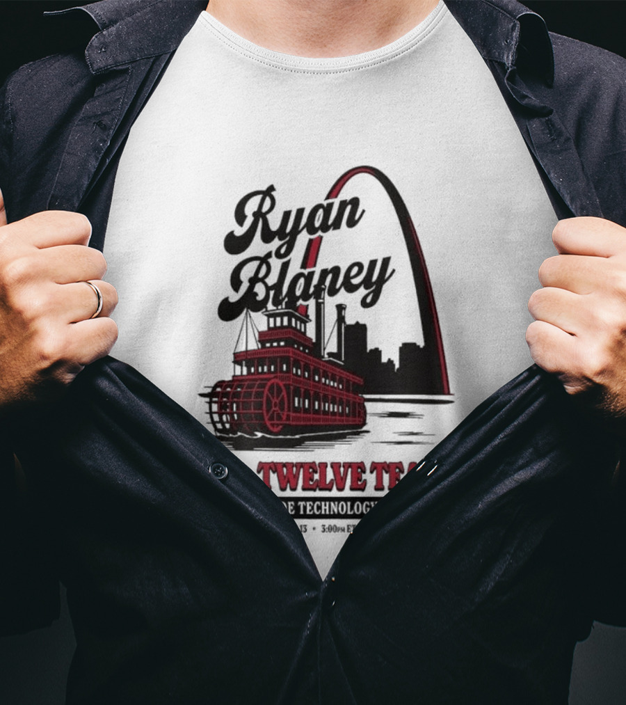 Ryan Blaney Twelve Team World Wide Technology Raceway St. Louis Arch September 13 2026 T-Shirt