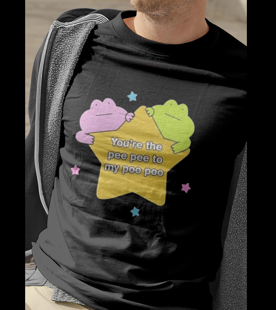 You're The Pee Pee To My Poo Poo Frogs Star Cute Pastel Kawaii Frogs T-Shirt