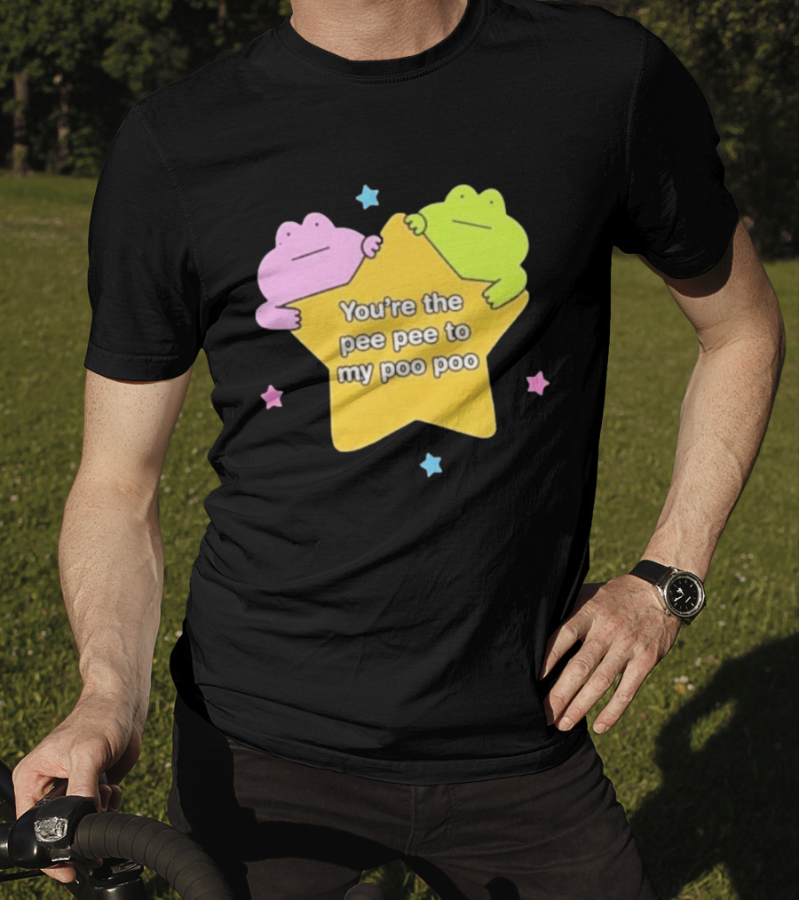 You're The Pee Pee To My Poo Poo Frogs Star Cute Pastel Kawaii Frogs T-Shirt