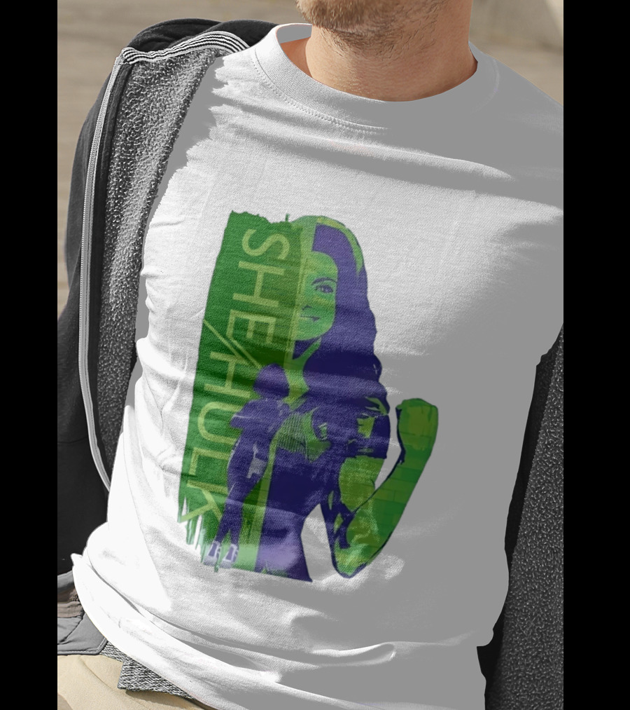 She Hulk Marvel Superhero Jennifer Walters Comic Style Heroic Pose T-Shirt