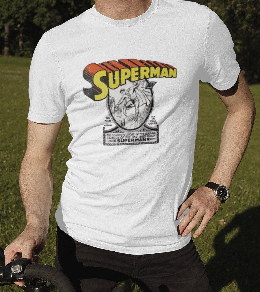 Superman The Complete Story Of The Daring Exploits Of The One And Only Comic Book Cover T-Shirt