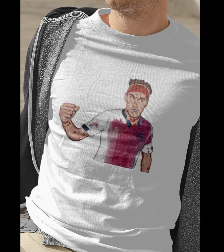 Terry Butcher England Football Iconic Bloodied Headband Moment Football Fans T-Shirt