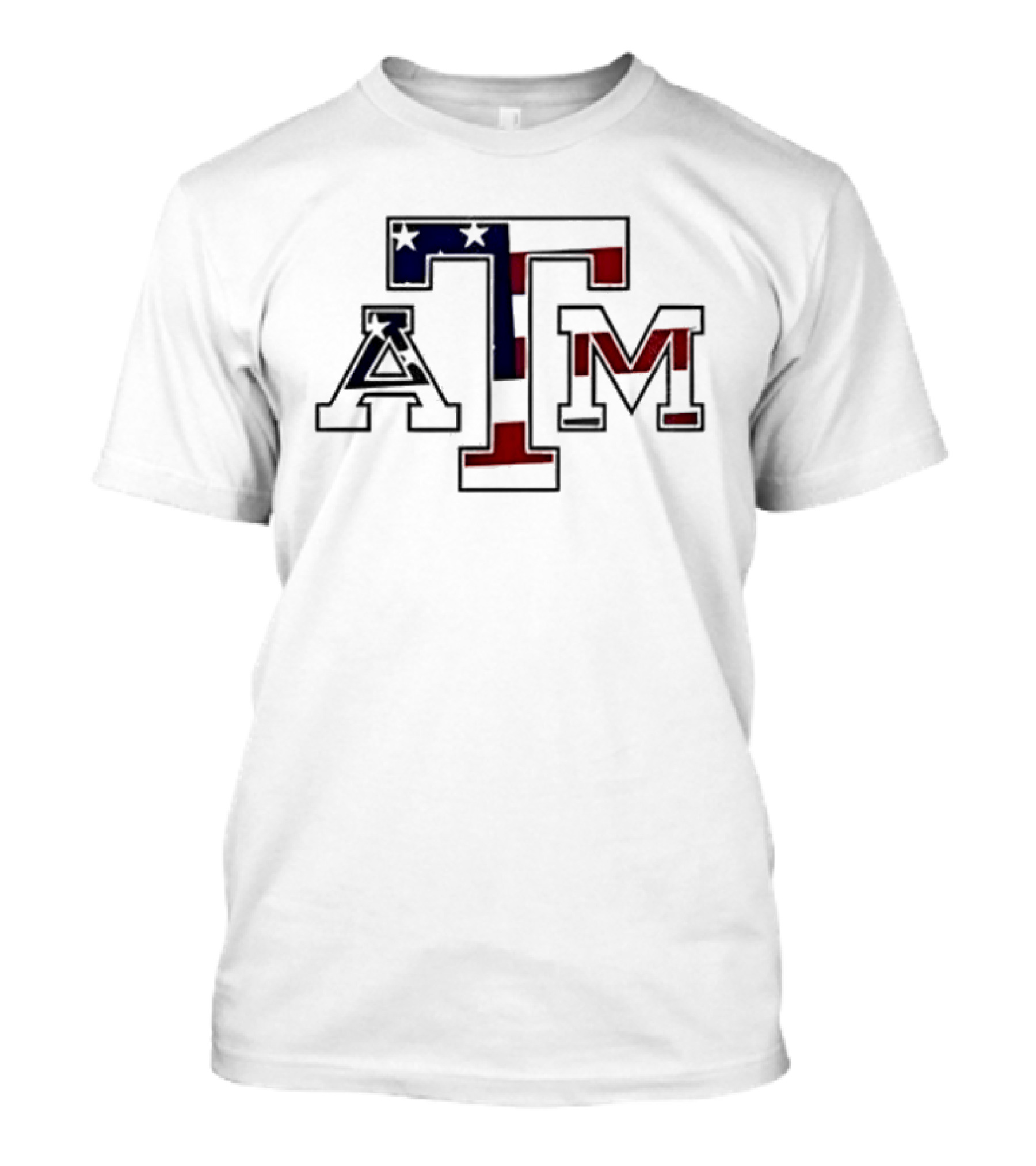 Texas A&M Football USA Flag Salute To Service T-Shirt