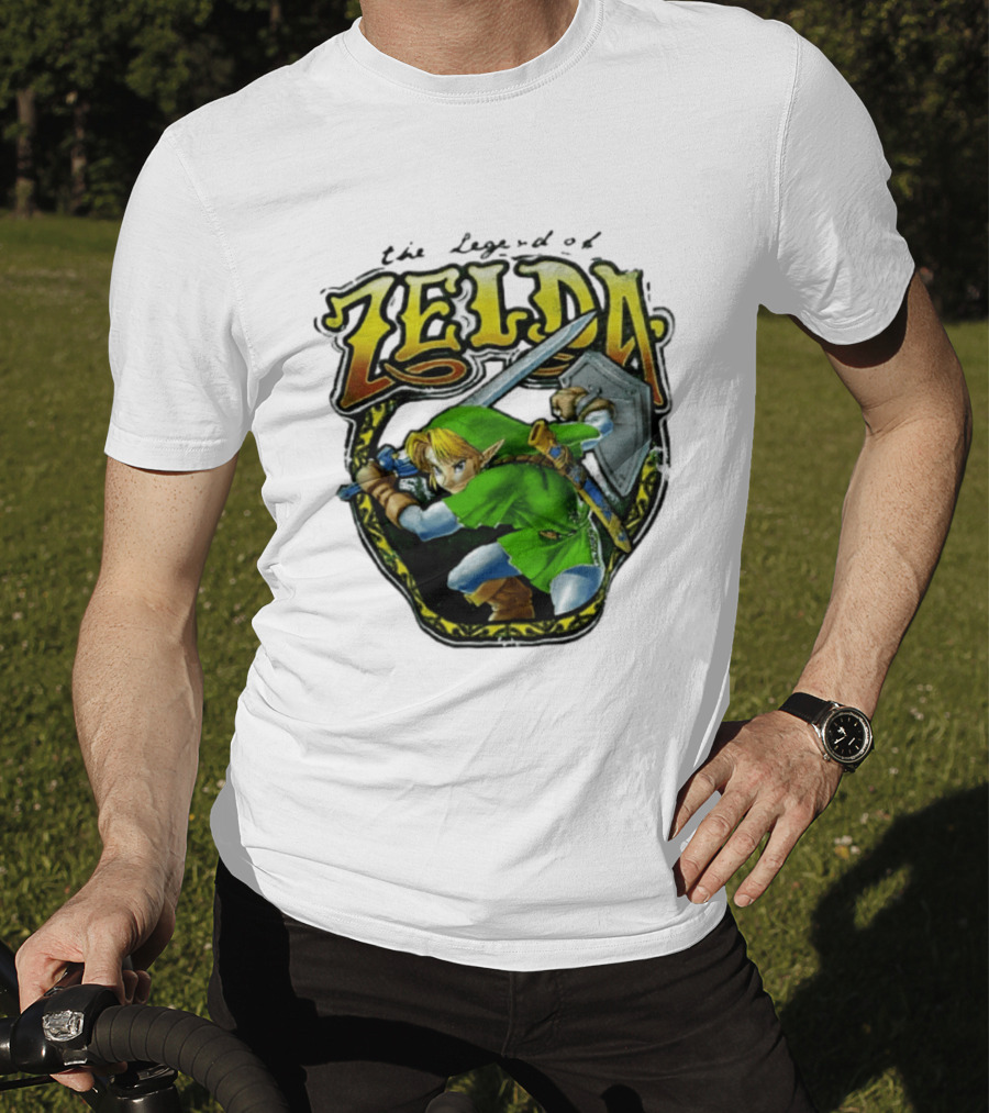 The Legend Of Zelda Link With Sword And Shield T-Shirt