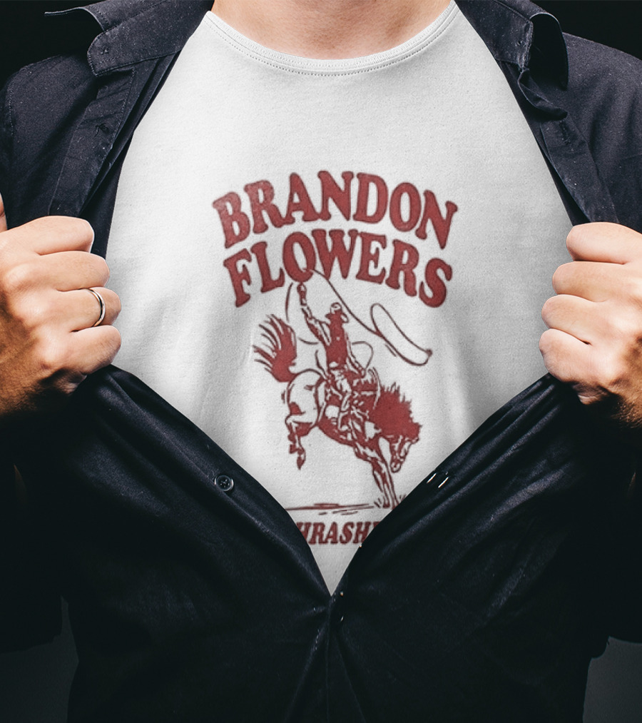 Brandon Flowers Thrasher Tour Dates Schedule Cowboy T-Shirt