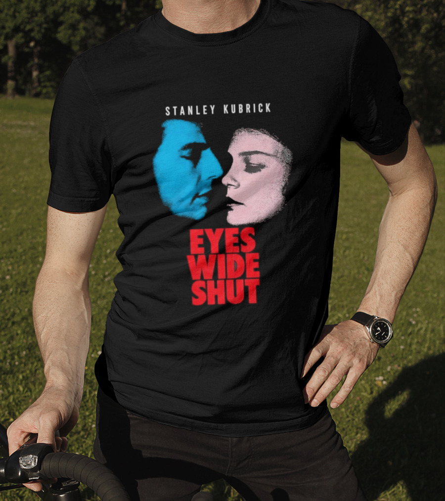 Stanley Kubrick Eyes Wide Shut Blue And Pink Faces T-Shirt