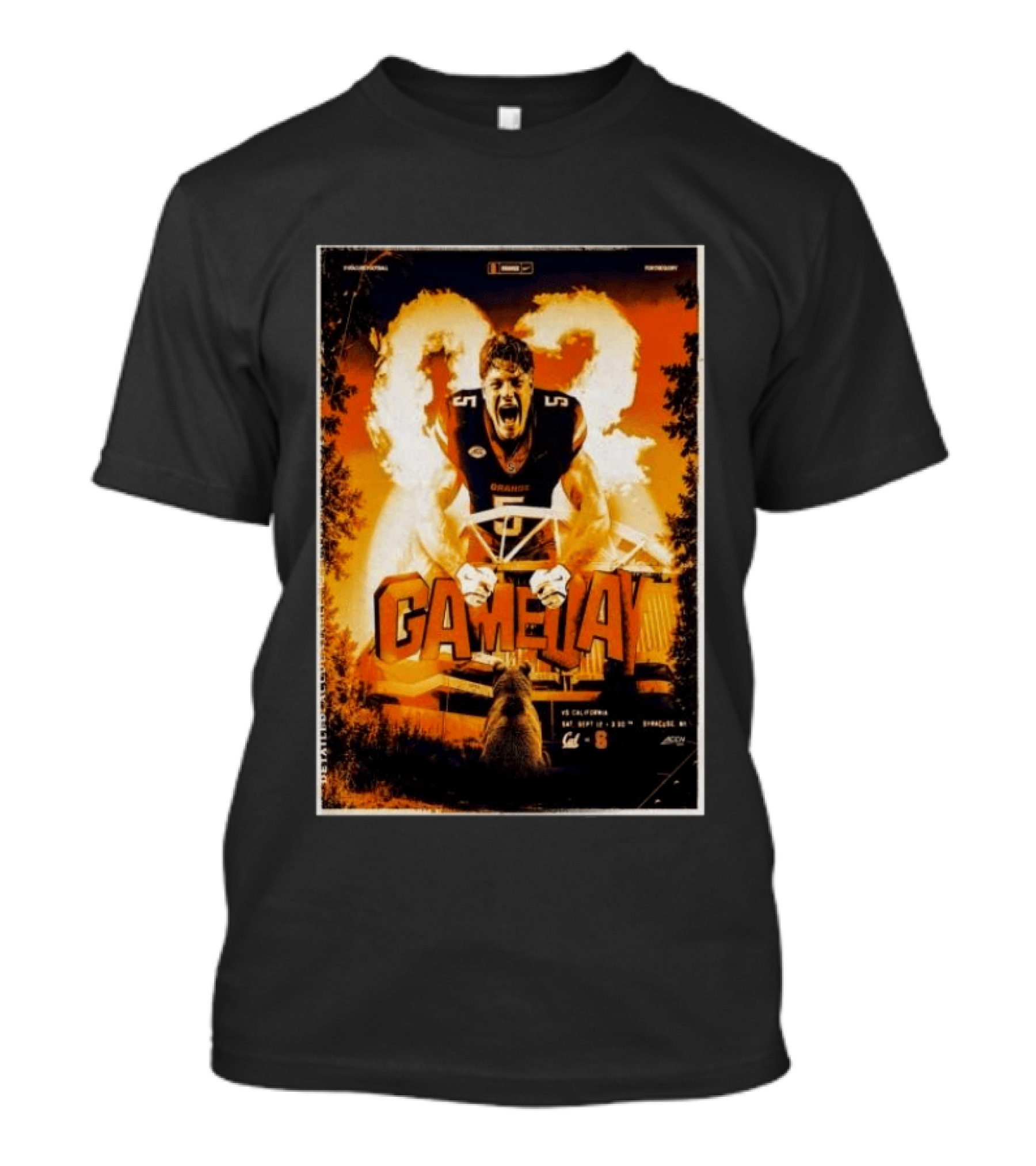 Syracuse Vs California Gameday September 12 2026 JMA Wireless Dome Syracuse NY Football T-Shirt