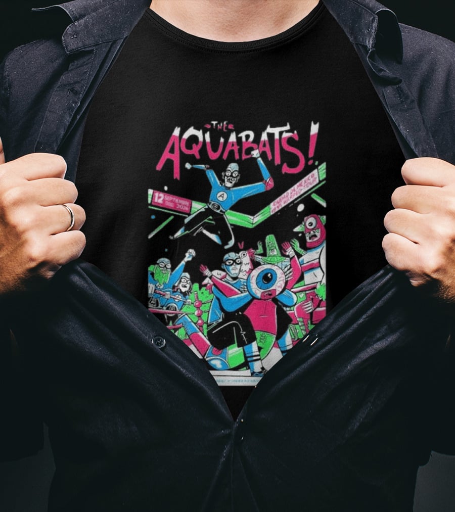 The Aquabats September 12 2026 Mexico City Comic Style Concert T-Shirt