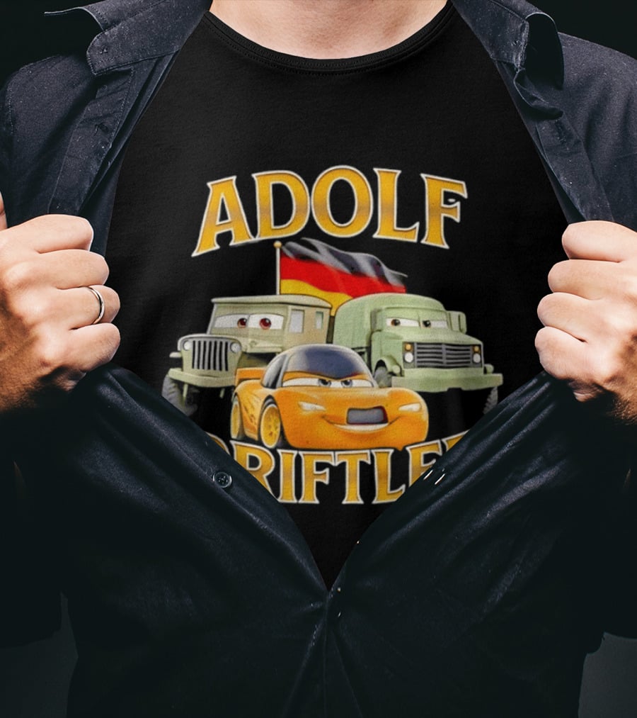 Adolf Driftler German Car Cartoon T-Shirt