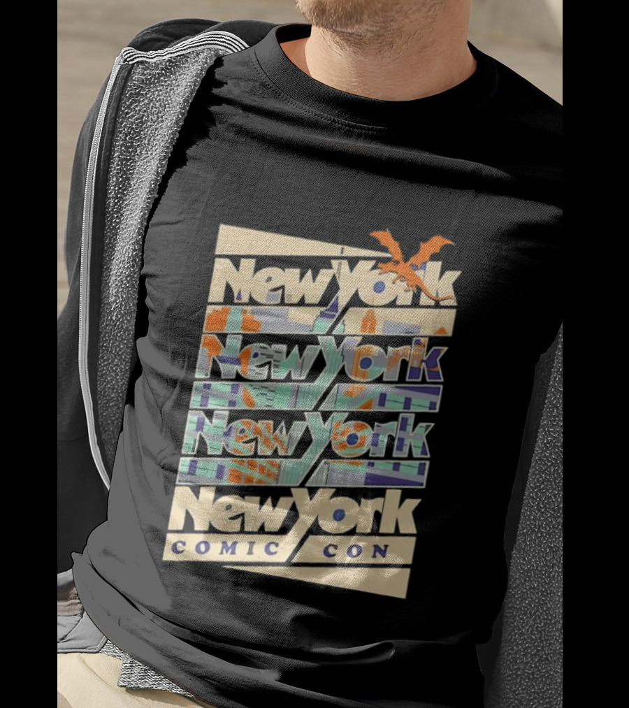 New York Comic Con Modern Skyline Dragon NYCC T-Shirt