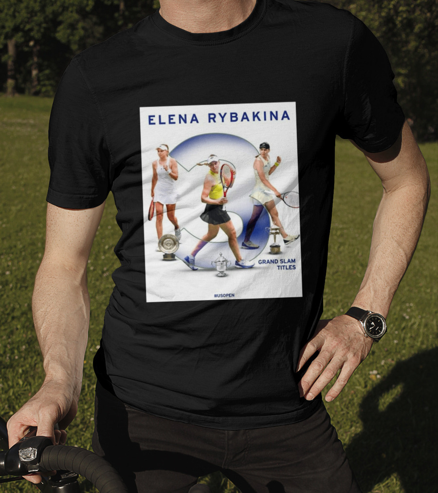 Elena Rybakina Triple Grand Slam Titles US Open Champion T-Shirt