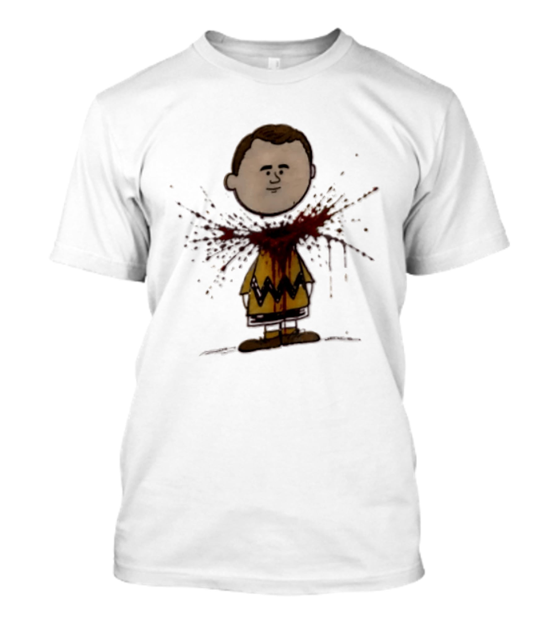 Charlie Brown Decapitated Bootleg Peanuts Scene T-Shirt