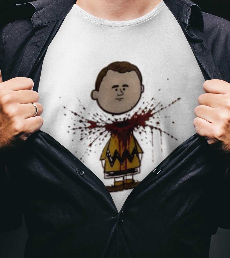 Charlie Brown Decapitated Bootleg Peanuts Scene T-Shirt