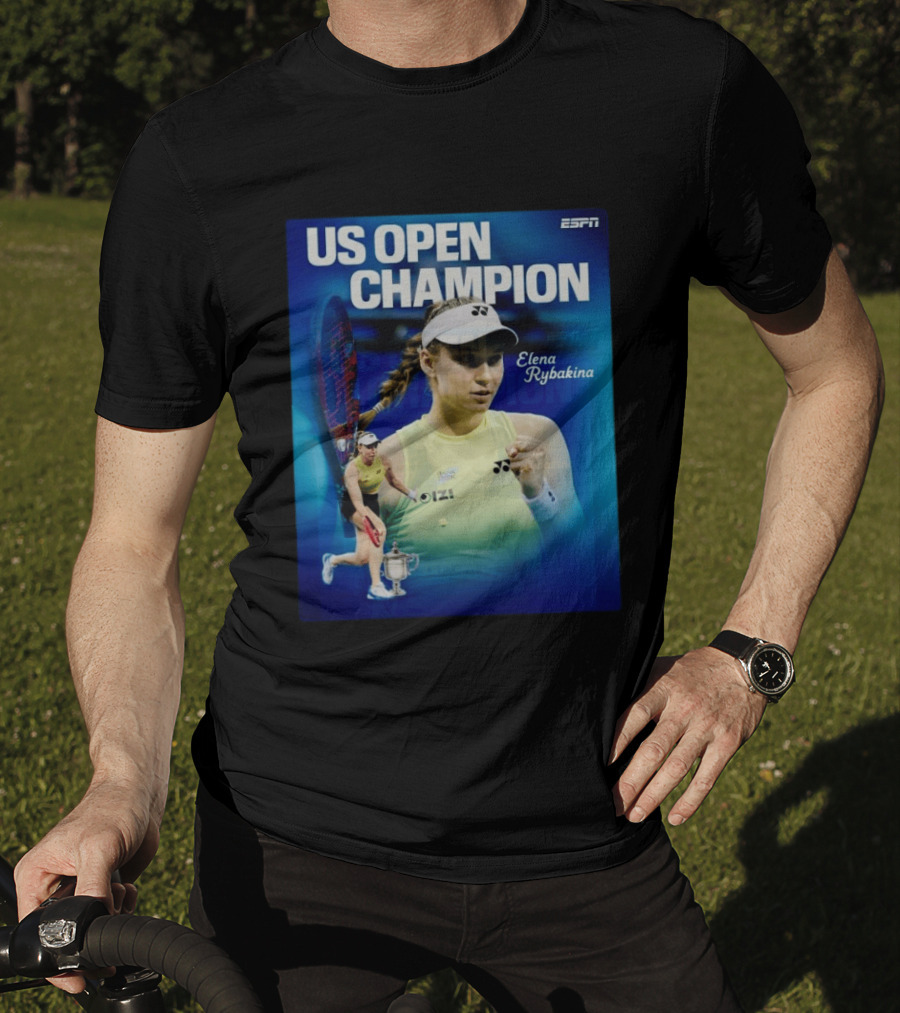 US Open Champion Elena Rybakina Win Featured By ESPN T-Shirt