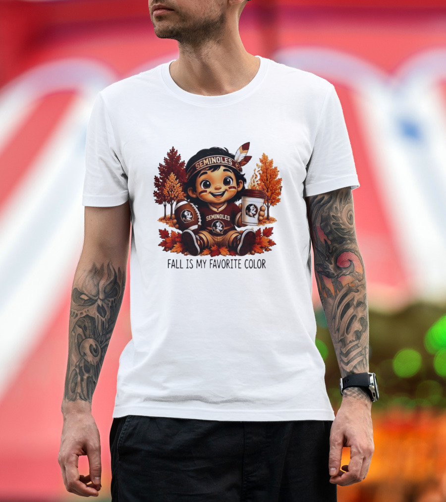 Florida State Seminoles Fall Is My Favorite Color Leaves Football Coffee Toddler T-Shirt