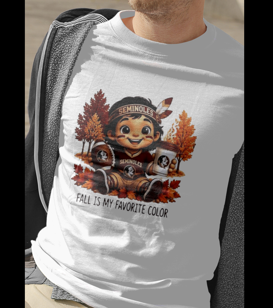 Florida State Seminoles Fall Is My Favorite Color Leaves Football Coffee Toddler T-Shirt