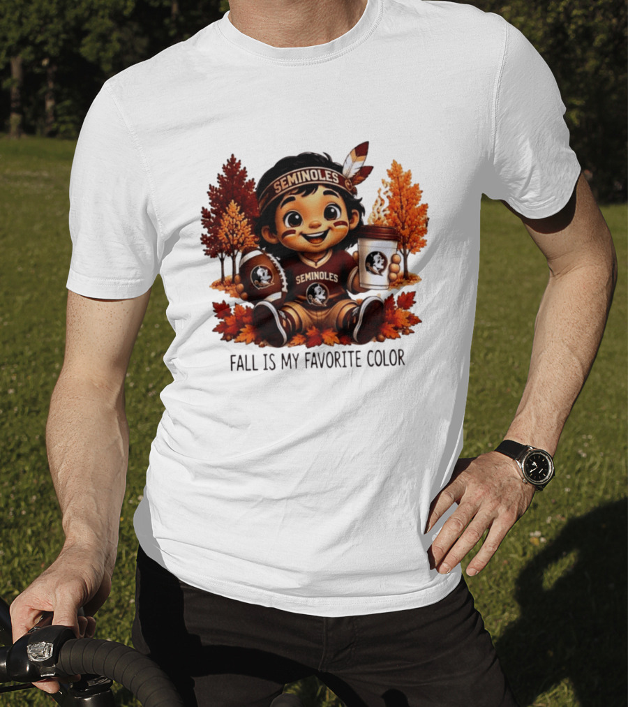 Florida State Seminoles Fall Is My Favorite Color Leaves Football Coffee Toddler T-Shirt