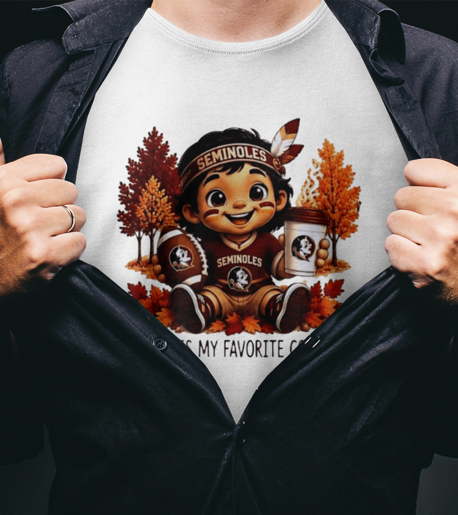 Florida State Seminoles Fall Is My Favorite Color Leaves Football Coffee Toddler T-Shirt