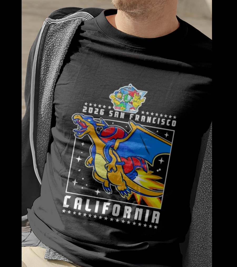 Pokémon Worlds 2026 Charizard San Francisco California T-Shirt