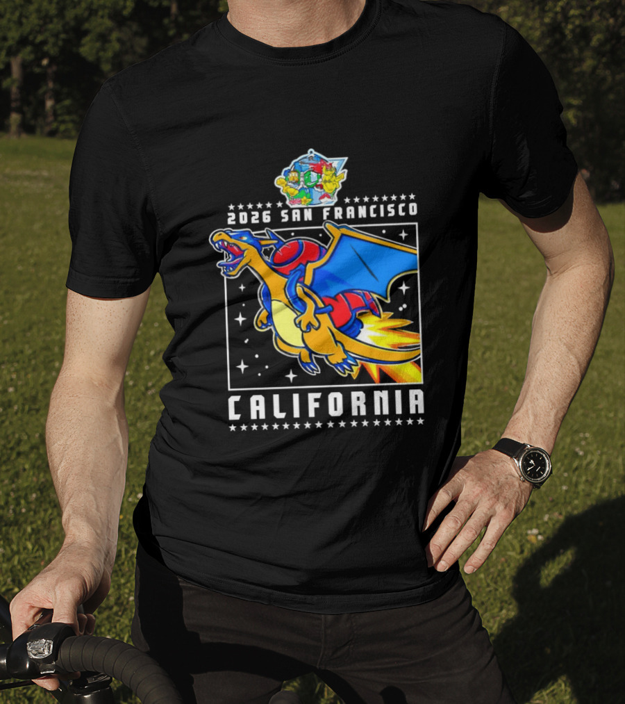 Pokémon Worlds 2026 Charizard San Francisco California T-Shirt