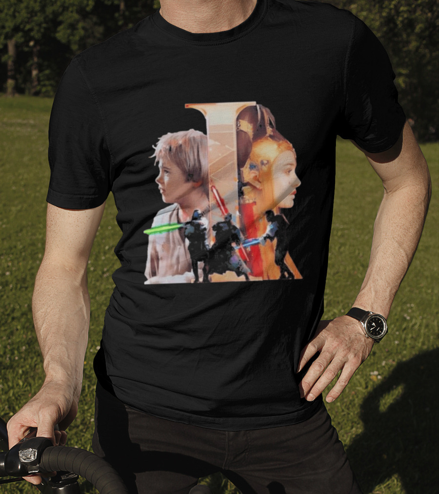 Rebel Scums The Phantom Menace 25th Anniversary Celebration With Iconic Characters And Lightsabers T-Shirt