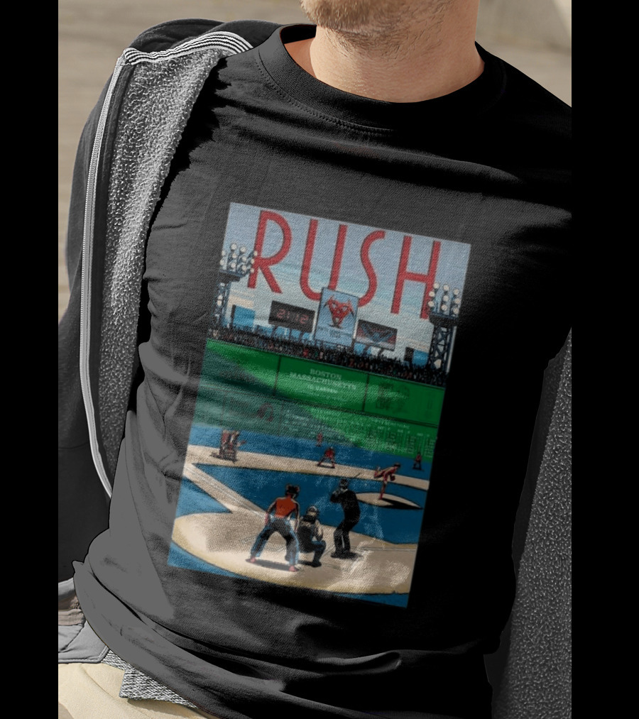 Boston Massachusetts Rush 2026 Concert Sep 12 & 14 TD Garden Baseball T-Shirt