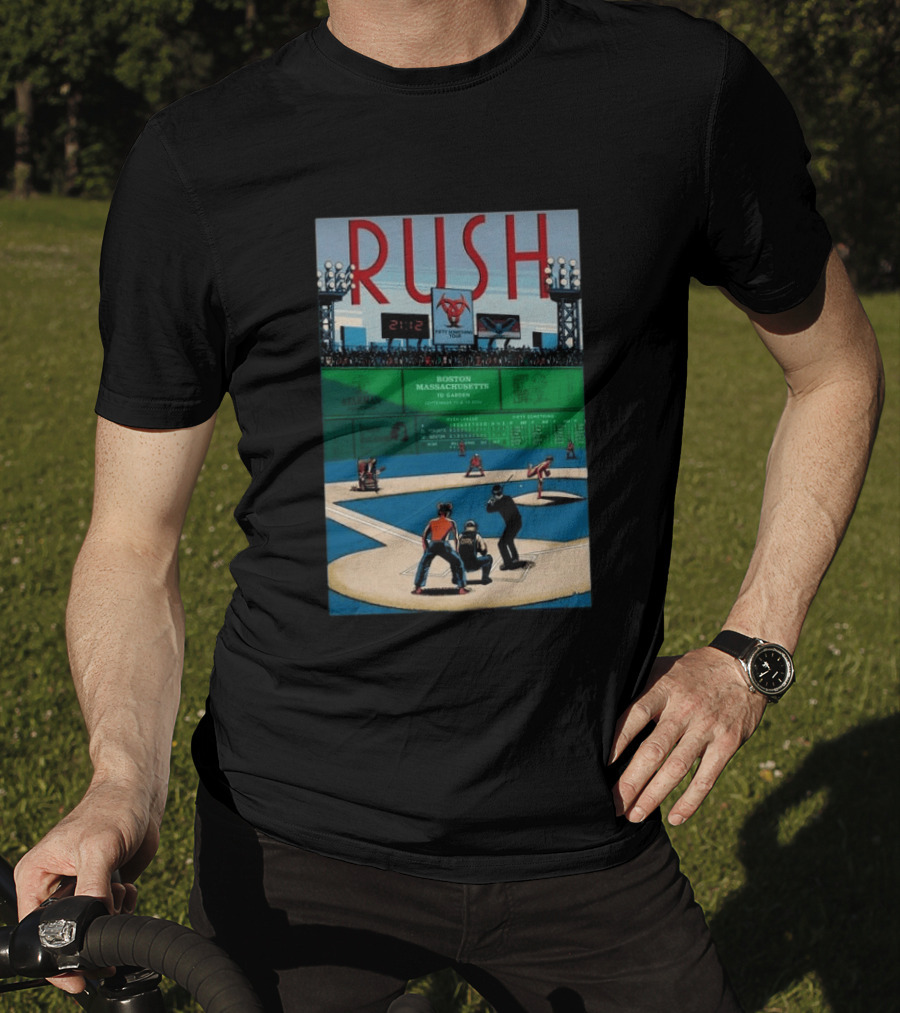 Boston Massachusetts Rush 2026 Concert Sep 12 & 14 TD Garden Baseball T-Shirt