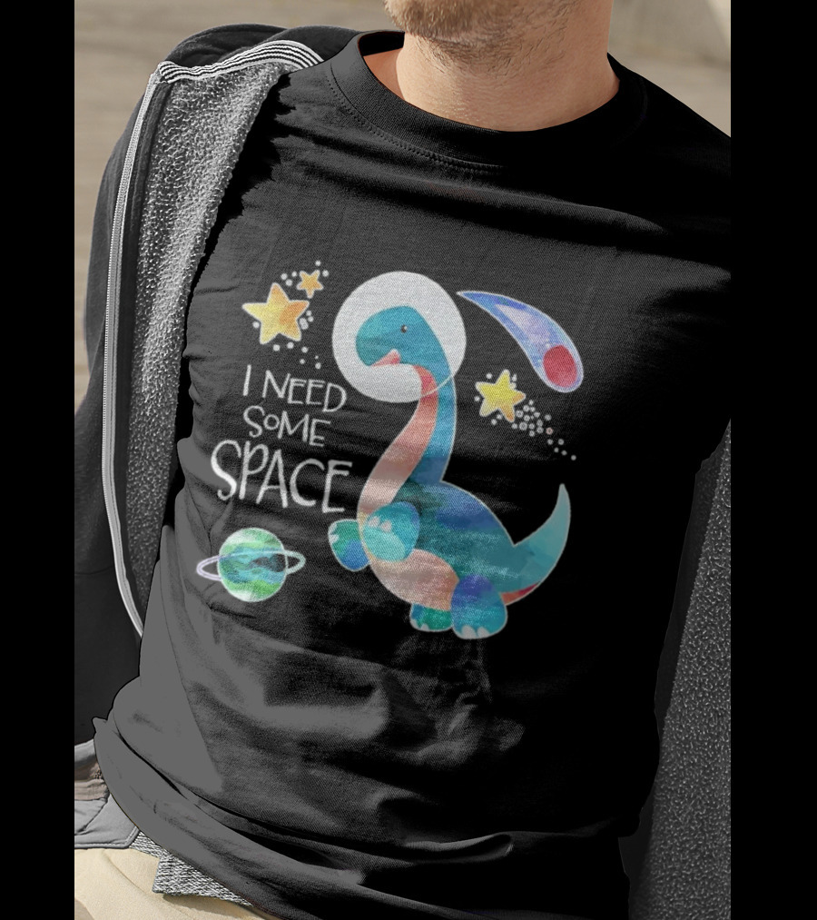 I Need Some Space Dinosaur Astronaut With Stars Planet Youth T-Shirt