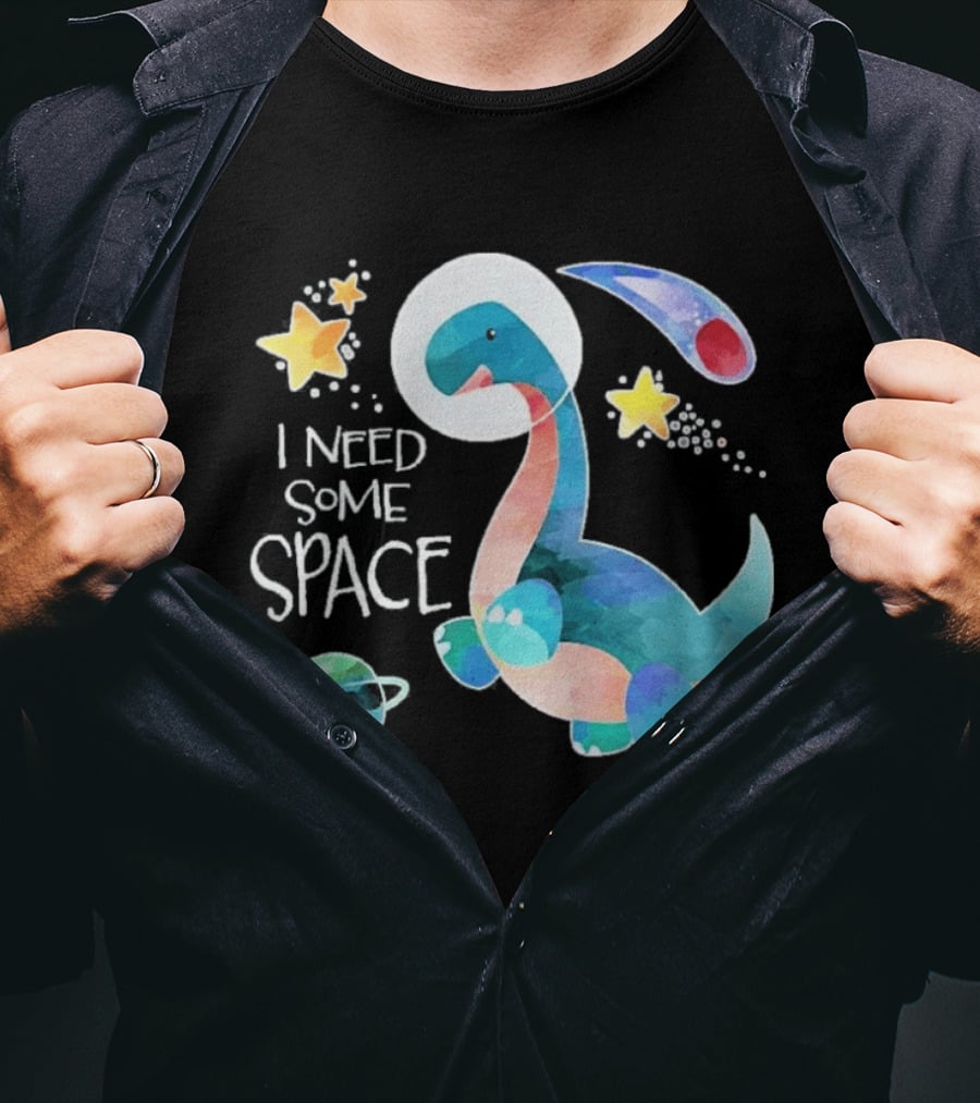 I Need Some Space Dinosaur Astronaut With Stars Planet Youth T-Shirt