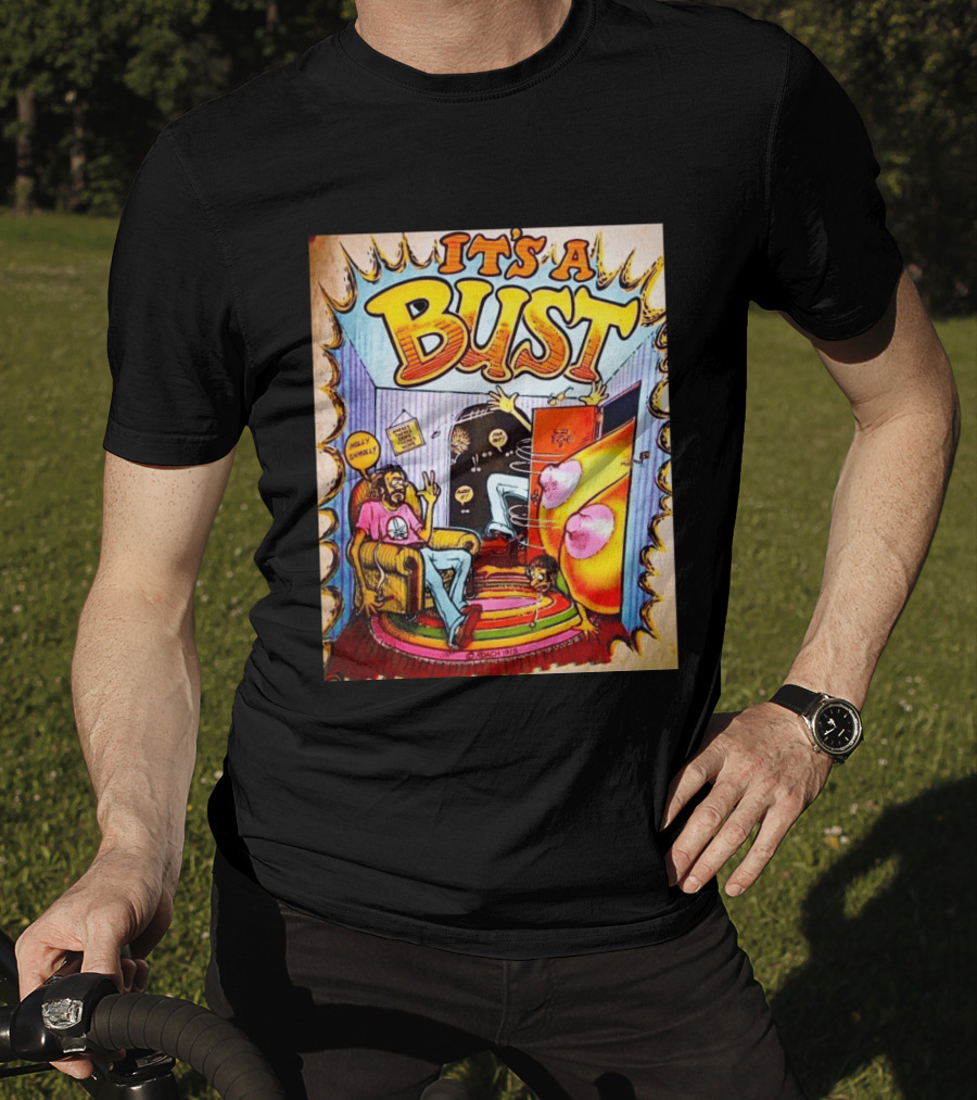 It's A Bust 1975 Zap Comix Cartoon Explosion T-Shirt