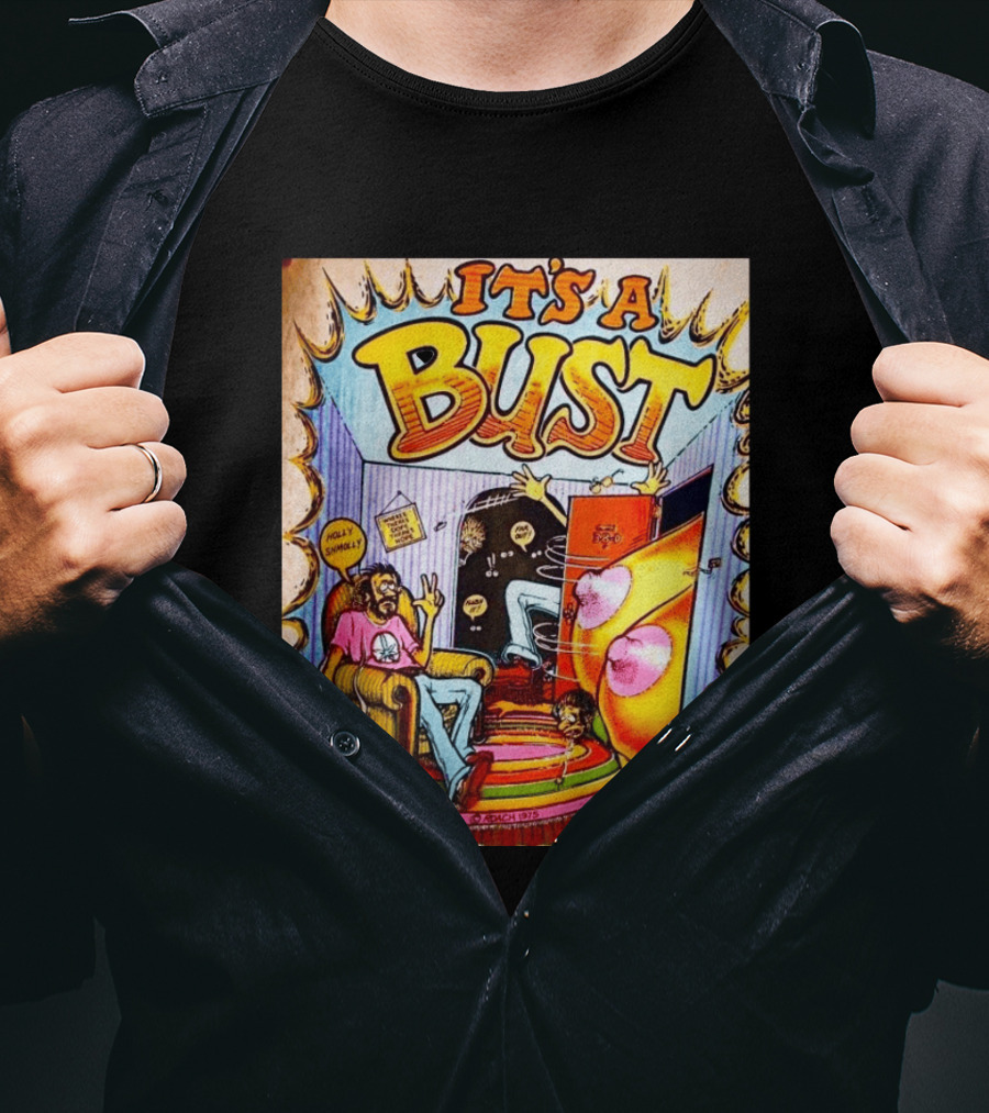 It's A Bust 1975 Zap Comix Cartoon Explosion T-Shirt