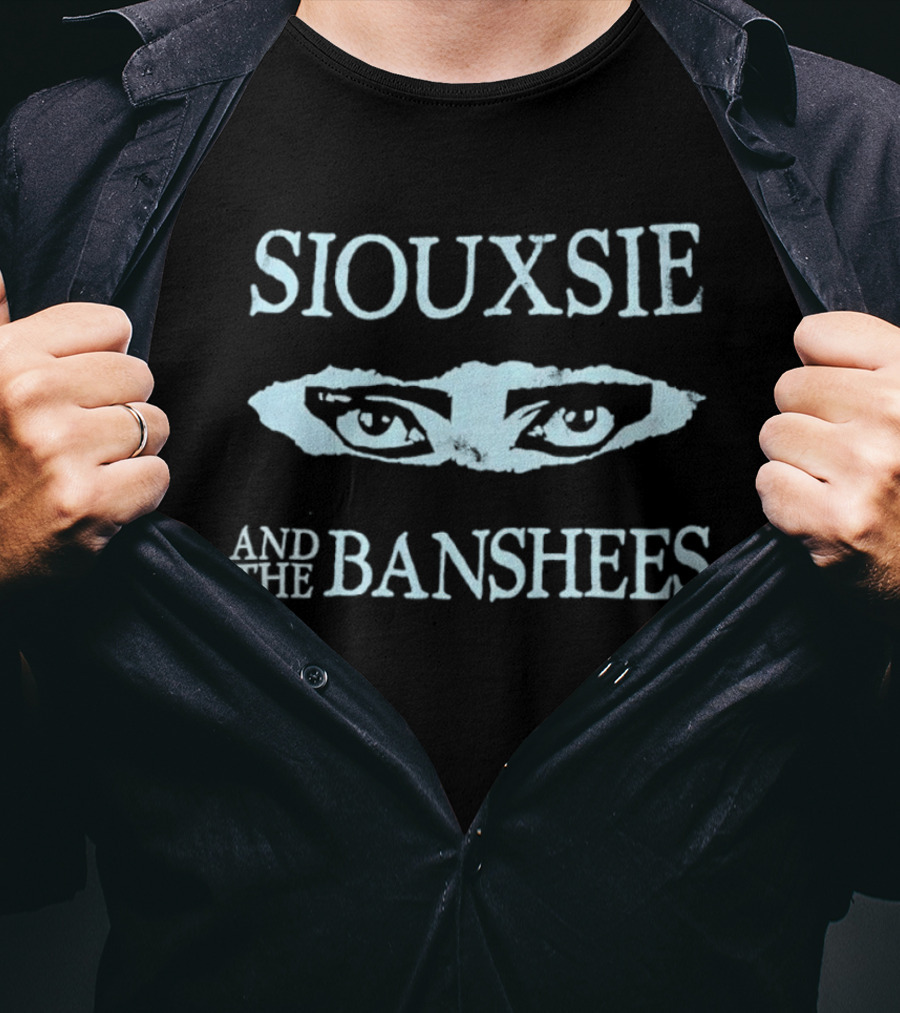 Siouxsie And The Banshees Distressed Eyes Band Merchandise T-Shirt