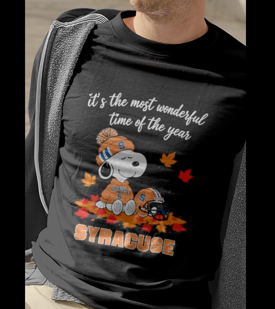 Snoopy It's The Most Wonderful Time Of The Year Syracuse T-Shirt