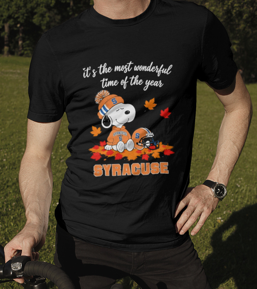 Snoopy It's The Most Wonderful Time Of The Year Syracuse T-Shirt