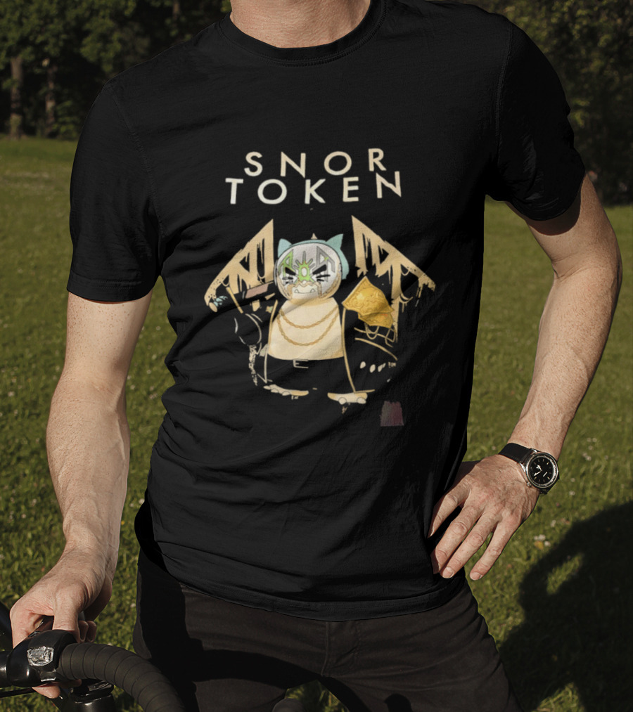 Snor Token Snorlax Pokémon Gaming Crypto Mashup Bitcoin T-Shirt
