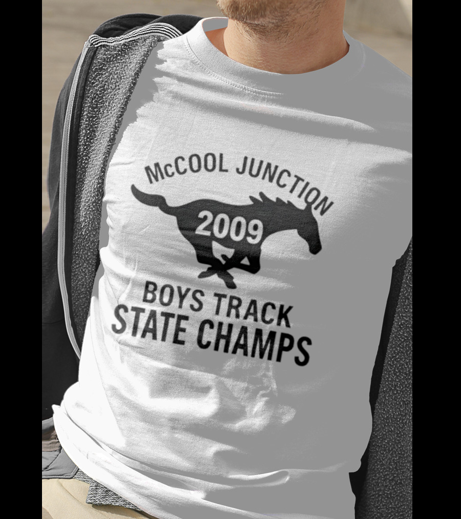 McCool Junction 2009 Boys Track State Champs Running Horse T-Shirt