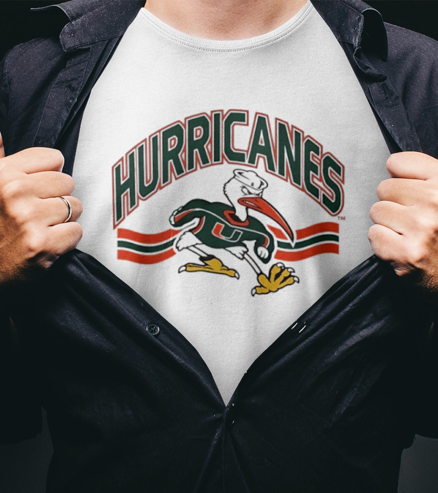 Miami Hurricanes Sebastian The Ibis Sports Team T-Shirt