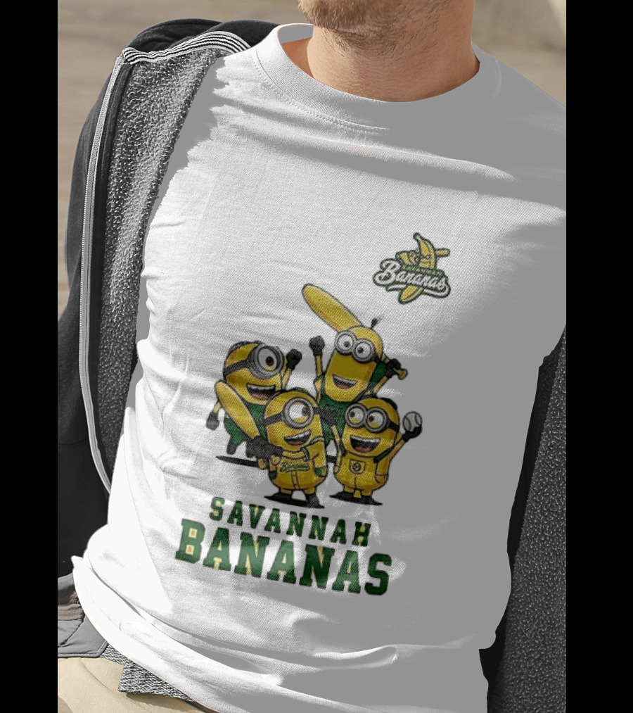 Minions Savannah Bananas Baseball Team Banana Ball Characters T-Shirt