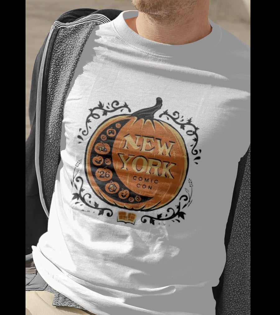 New York Comic Con 2026 Pumpkin Halloween Decor T-Shirt
