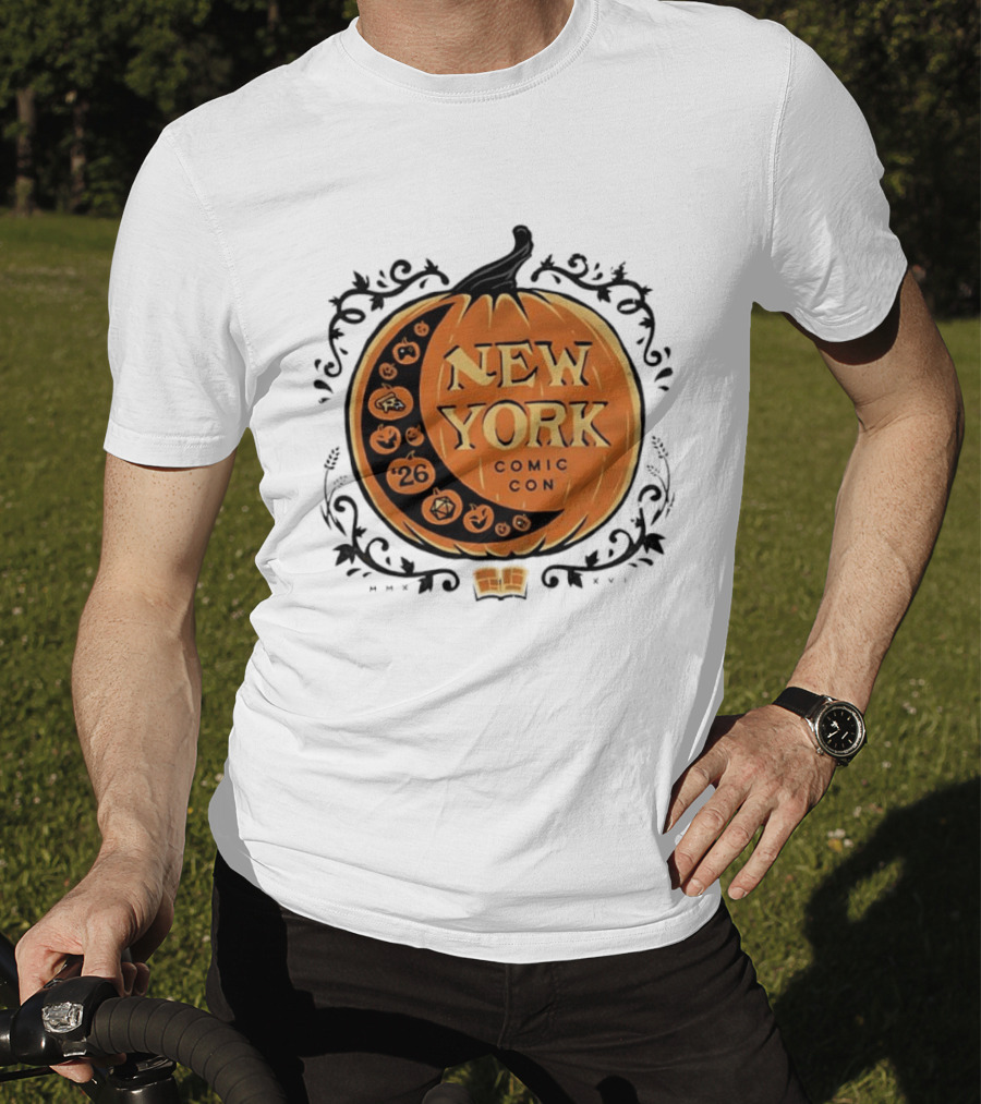 New York Comic Con 2026 Pumpkin Halloween Decor T-Shirt