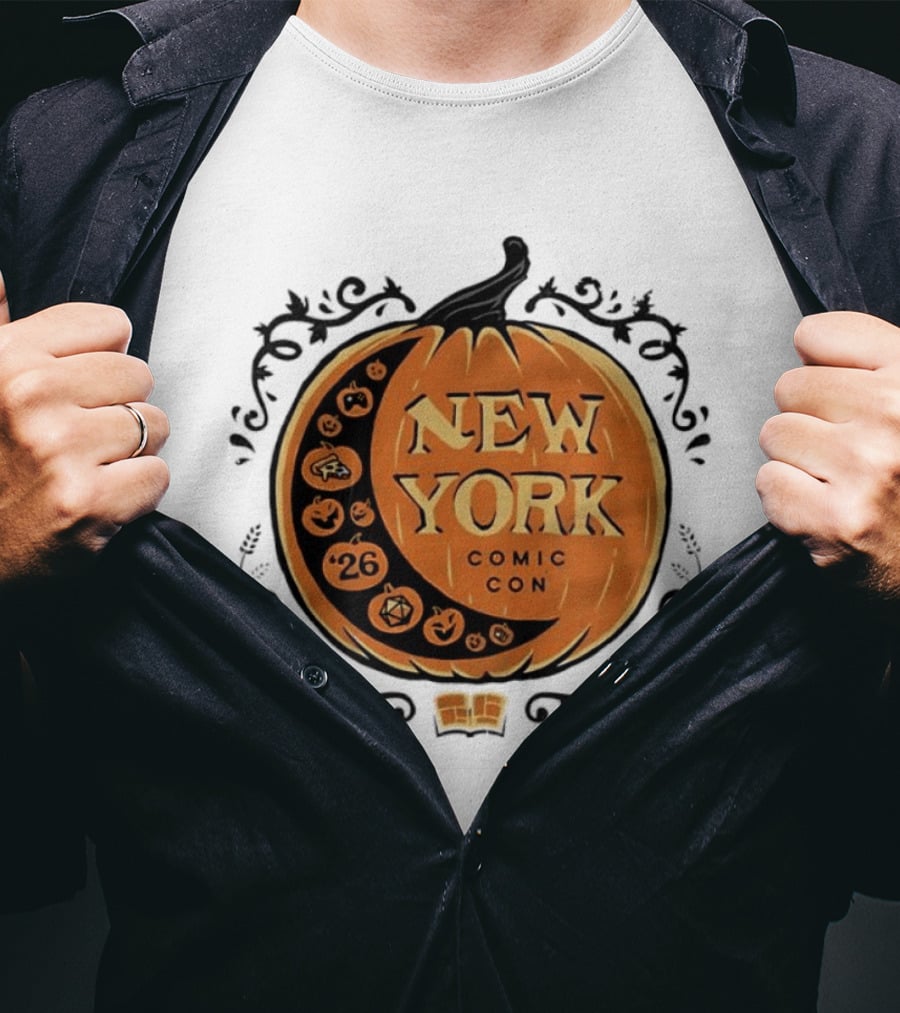 New York Comic Con 2026 Pumpkin Halloween Decor T-Shirt