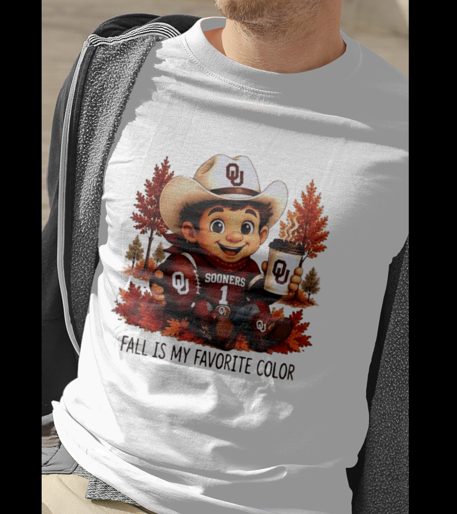 Oklahoma Sooners Fall Is My Favorite Color OU Sooners Football Autumn T-Shirt