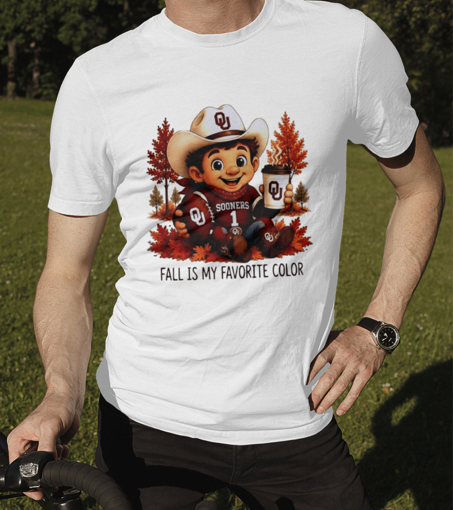 Oklahoma Sooners Fall Is My Favorite Color OU Sooners Football Autumn T-Shirt