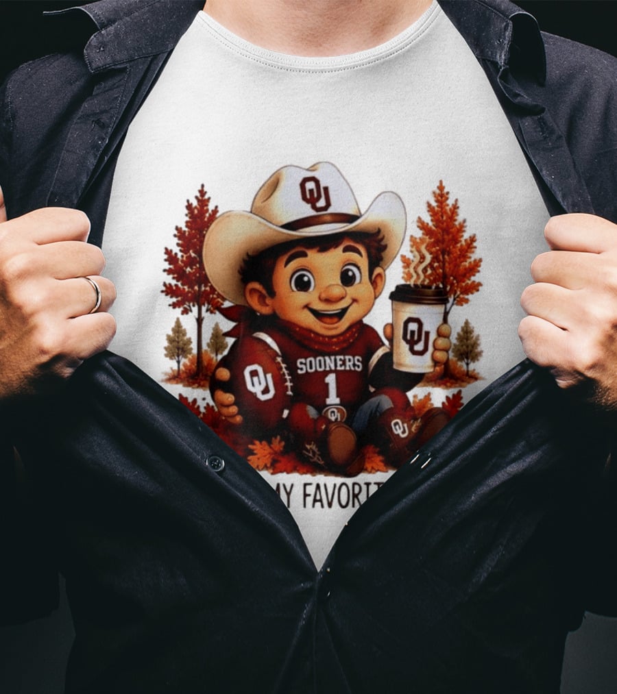 Oklahoma Sooners Fall Is My Favorite Color OU Sooners Football Autumn T-Shirt