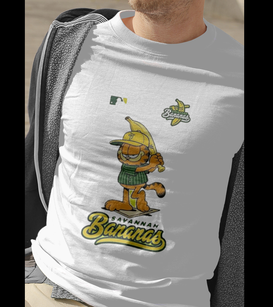 Savannah Bananas Cartoon Orange Cat Baseball MLB T-Shirt