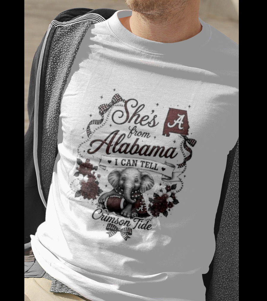 Crimson Tide She's From Alabama I Can Tell T-Shirt