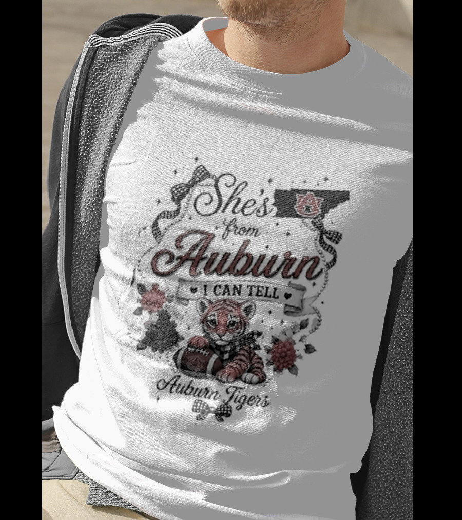 She's From Auburn I Can Tell Auburn Tigers Forever Orange T-Shirt